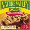Nature Valley Protein Bar Chocolate & Cranberries, Protein Bar with Chocolate & Berries, Snack for School & Travel, Healthy Snack, Gluten-Free, Pack of 1, 4 Bars view 1