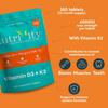 Vitamin D3 4000 IU & K2 100g (MK-7)  365 Vegetarian High Strength D3 and K2 Vitamin Tablets for Bone, Muscle & Immune Support  Gluten & Sugar Free, Easy to Swallow, Non-GMO, UK Made view 4