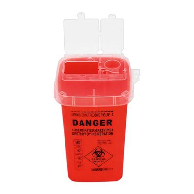 Sharp Containers For Needles Plastic Shaver Disposal Case Tattoo Piercing Needles Waste Box Container Red