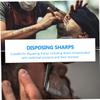 Sharp Containers For Needles Plastic Shaver Disposal Case Tattoo Piercing Needles Waste Box Container Red view 2