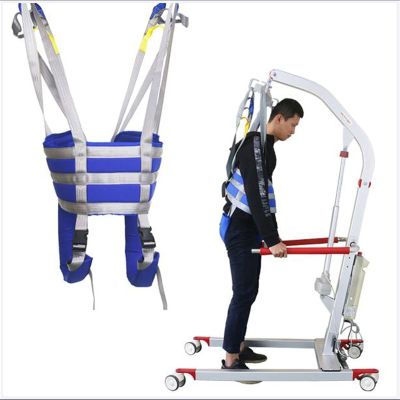 Patient Lift Sling Slings,Toileting Hoist Sling, Walking Standing Aids Full Body Transfer Belt Strap Divided Leg Full Body Leg Trainers Exercise Support (Size : L)