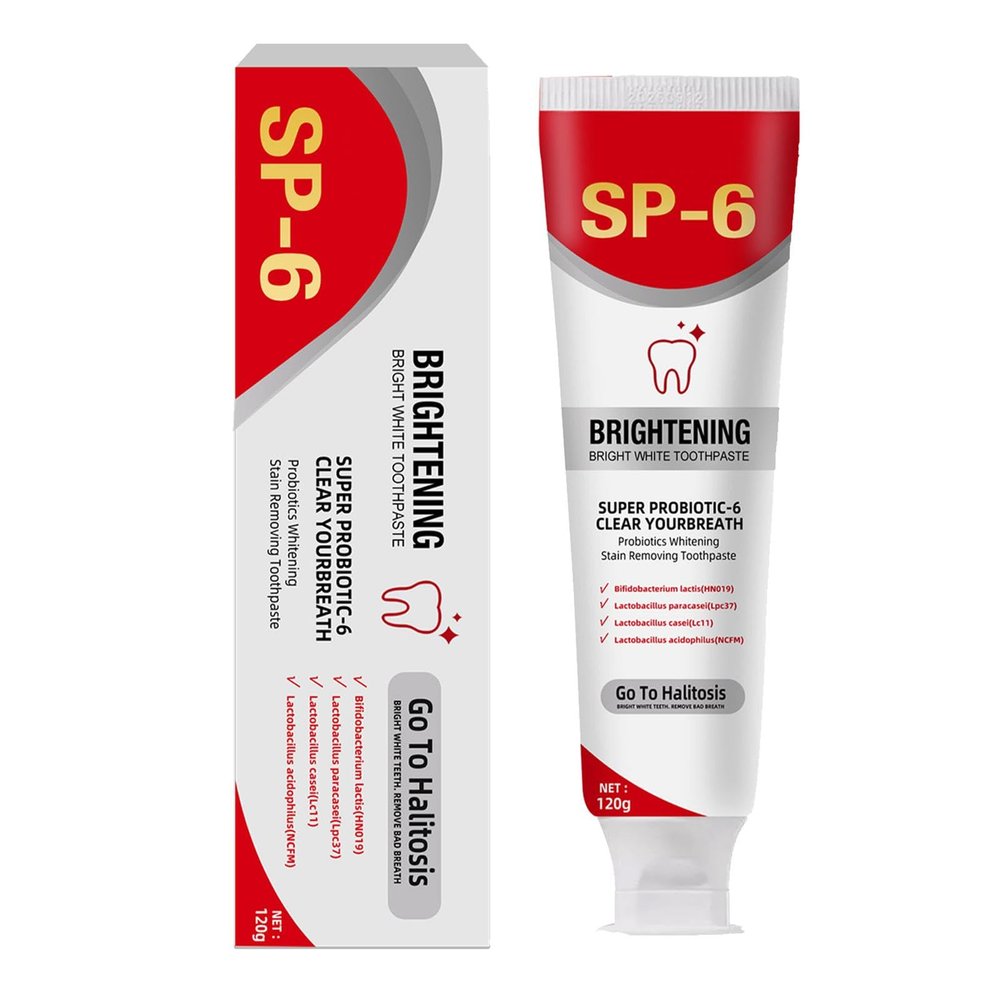 -6 Ultra Whitening Toothpaste 120G,Toothpaste -6 Brightening,Deep Cleaning Oral Care Toothpaste, Bright White Toothpaste,Teeth Whitening Toothpaste for Oral Care