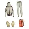 Beaupretty Outdoor Mosquito Protection Suit Three-piece Set Breathable Mesh Jacket Pants Gloves Military Green Camouflage for Camping Beekeeping Fishing Summer Body Protective Clothing view 1