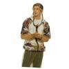 Beaupretty Outdoor Mosquito Protection Suit Three-piece Set Breathable Mesh Jacket Pants Gloves Military Green Camouflage for Camping Beekeeping Fishing Summer Body Protective Clothing view 3