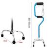VBNCUUIOPO Crutches for Elderly, Four Legs Walking Frame Canes with Light Non-Slip with Hospital view 2