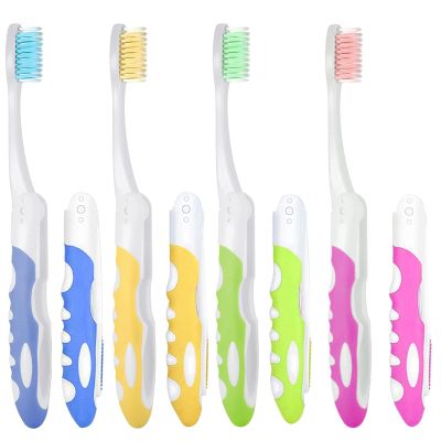 8 Pcs Folding Toothbrush Set - Practical and Lightweight for Outdoor Travel, School, Camping