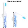8 Pcs Folding Toothbrush Set - Practical and Lightweight for Outdoor Travel, School, Camping view 2