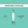 Snadi - Empty Vegetable Capsules | Size 3 | 1000 Count | Clear | Kosher and Halal Certified | Refillable with Vitamins and Supplements | Recyclable Packaging view 4