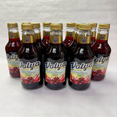 Volya Sour Cherry Fruit Juice Drink (330mlx12)*No Added Sugar or Sweeteners *No Artifical Preservatives *Containing 63% of juice *Lightly Carbonated Natural Cherry Flavour