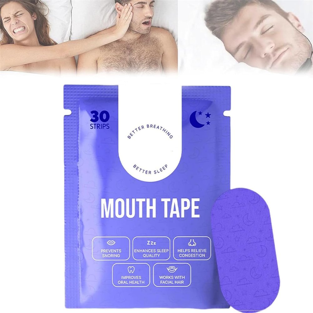 Noctivo Mouth Tape, Noctivo Sleep Tape, Pain Free Removal, Breathable Comfortable, Gentle on Sensitive Skin, Experience Peaceful Nights and Wake up Refreshed (1 Box)