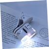 Beaupretty 2pcs Mini Magnifying Glass Led Light Phone Clip Magnifier Lamp for Boys and Girls Reading Inspection Crafts Jewelry Magnification Magnifying Glass view 3