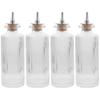 PRETYZOOM Bitters Bottles for Cocktail Small Glass Bitters Bottle with Detachable Stopper Multi-Use Dropper Bottle for Home Bar Bartending Party Mixing 4 pack view 1
