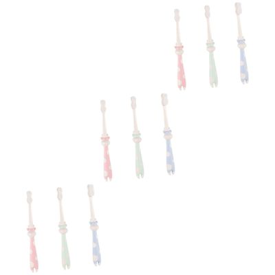 Beaupretty 9pcs Straw Cartoon Toothbrush for Boys and Girls Boy Girl Oral Care Bristle Toothbrush for Daily Use at Home