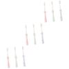 Beaupretty 9pcs Straw Cartoon Toothbrush for Boys and Girls Boy Girl Oral Care Bristle Toothbrush for Daily Use at Home view 1
