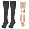 Compression Elastic Body Knee High Calf Stocking with Er Sport Sectional Pressure Hosiery for Men and Women Black (L) view 2