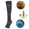 Compression Elastic Body Knee High Calf Stocking with Er Sport Sectional Pressure Hosiery for Men and Women Black (L) view 3