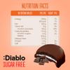 Diablo No Added Sugar Choco Covered Cream Cookies  Low Sugar Snacks Sweetened with Maltitol, Delicious Healthy Snacks, Ideal Christmas Cookie Chocolate Gift, Crispy Sweet Treats for All, 136g 1 Pack view 2