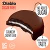 Diablo No Added Sugar Choco Covered Cream Cookies  Low Sugar Snacks Sweetened with Maltitol, Delicious Healthy Snacks, Ideal Christmas Cookie Chocolate Gift, Crispy Sweet Treats for All, 136g 1 Pack view 3