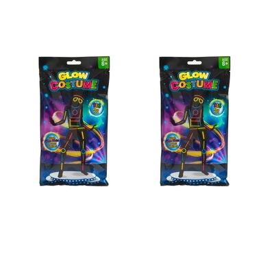 Glowstick Costume Pack - Add Some Glow In The Dark Fun To Your Clothes With The Glowstick Costume Pack - Dimensions: 2 X 36 X 16cm (Approx.) - Pack Of 2
