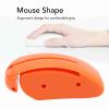 CCYLEZ Supportive Writing and Drawing Device, Mouse Shaped PLA Writing Finger Holder Tool for Arthritis (Orange) view 3