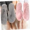 FRCOLOR 12pairs Warm Winter Slippers Insoles for Men Women Fluffy Inner Soles for Crochet Shoes view 2