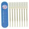 Nasal Hair Cutter 8Pcs Double Sided Nose Hair Clippers Safe Nose Hair Scissors with Ear Picker 360 Rotating Manual Nose Hair Trimmer for Women & Men Nose Hair Removal view 1