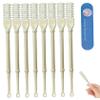 Nasal Hair Cutter 8Pcs Double Sided Nose Hair Clippers Safe Nose Hair Scissors with Ear Picker 360 Rotating Manual Nose Hair Trimmer for Women & Men Nose Hair Removal view 2