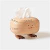 DFHS46JK Tissue Box Cover Bigfoot Duck Tissue Box, Solid Wood Household Living Room Paper Drawer Box, Creative And Cute Drawer Box In Living Room view 2