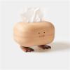 DFHS46JK Tissue Box Cover Bigfoot Duck Tissue Box, Solid Wood Household Living Room Paper Drawer Box, Creative And Cute Drawer Box In Living Room view 4