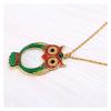 10X Cartoon Owl Mini Reading Magnifier Necklace Cute Magnifying Glass Loupe Decorative Chain Gift Pocket view 2