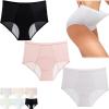 PETSBURG Leakproof Underwear for Women Over 60s with Incontinence,High Waisted Leakproof Period Pants, Leak Proof Underwear (Set D, 3XL) view 1
