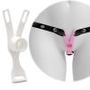Lightweight Chastity Cage with Elastic Waist Strap, Flat Chastity Devices for Sissy Men, Male Negative Inverted Chastity Cage - HA04 (White, Short) view 1