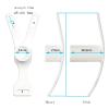 Lightweight Chastity Cage with Elastic Waist Strap, Flat Chastity Devices for Sissy Men, Male Negative Inverted Chastity Cage - HA04 (White, Short) view 3