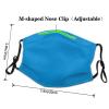 YYHHAOFA Adult Dust Mask 10 Pcs Soft Breathable Suitable For Camping, Running, Traveling Daily Use Solid Color Blue Printed view 4