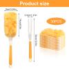 Dust Magnet 30 Pack Dusters for Cleaning 360 Dust Magnet Refills with 1 Handle Fluffy Dusters Refills Microfiber Duster Refill for Home School Office view 2