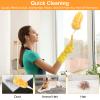 Dust Magnet 30 Pack Dusters for Cleaning 360 Dust Magnet Refills with 1 Handle Fluffy Dusters Refills Microfiber Duster Refill for Home School Office view 4