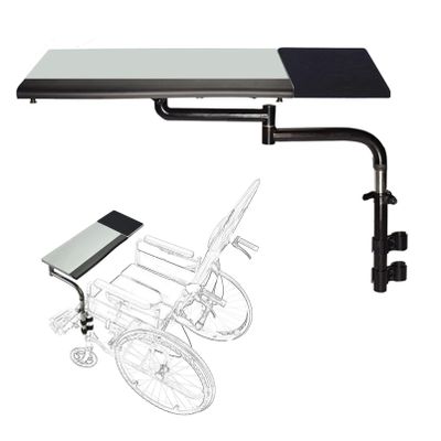 LBJDJYB Wheelchair Lap Tray, Wheelchair Tray Table with Lifting Rotating and Folding Functions, Adult Wheelchair Tray Universal Tray for Working Reading Eating