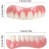 Wttfc Snap On Veneers Teeth, 2 Pairs Instant Veneers Dentures,Cosmetic Veneers Teeth,Clip in Veneers Teeth for Men Women Regain Confident Smile view 2