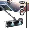 json2xml Solar Panel Automatic Cleaning Kit-360 rotation brush 60cm&Telescopic Rod,Outdoor window Cleaning Water fed pole With 10m extension hose,Electric Cleaning Roller Brush,5.5m/18ft