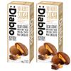 Diablo No Added Sugar Cocoa Cookies with Peanut Filling & Half Coated Milk Chocolate  No Added Sugar Biscuits Snacks for Adults & Families, Sweet Treats Sweetened with Maltitol, 110g (Pack of 2) view 1