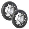 12 Inch Electric Wheelchair Rear Wheels, 12 1/2x2 1/4 Walker Wheels Replacement, Pneumatic PU Tires, Wheelchair Replacement Parts, Replaceable Trolley Wheels (1 Set of 2) view 1