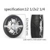 12 Inch Electric Wheelchair Rear Wheels, 12 1/2x2 1/4 Walker Wheels Replacement, Pneumatic PU Tires, Wheelchair Replacement Parts, Replaceable Trolley Wheels (1 Set of 2) view 3