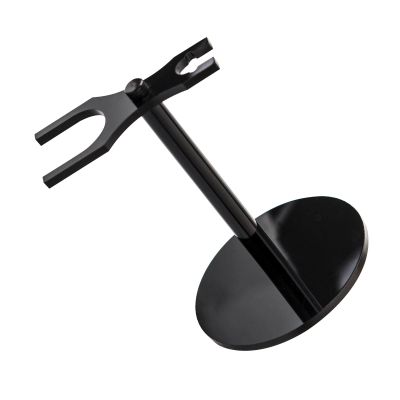 Safety Razor Stand with Shaving Brush Holder Metal Rustproof Heavy Duty Black Razor Stand Holder for Shaving Brush and Razor Luxury Touch
