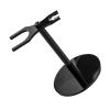Safety Razor Stand with Shaving Brush Holder Metal Rustproof Heavy Duty Black Razor Stand Holder for Shaving Brush and Razor Luxury Touch view 1