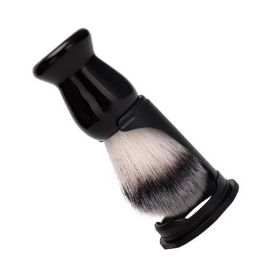 Beard Brush Holder Professional Black Acrylic Shaving Brush Holder to Support Shaving Stuff Beard Brushes for Men's Beard Shaving and Care