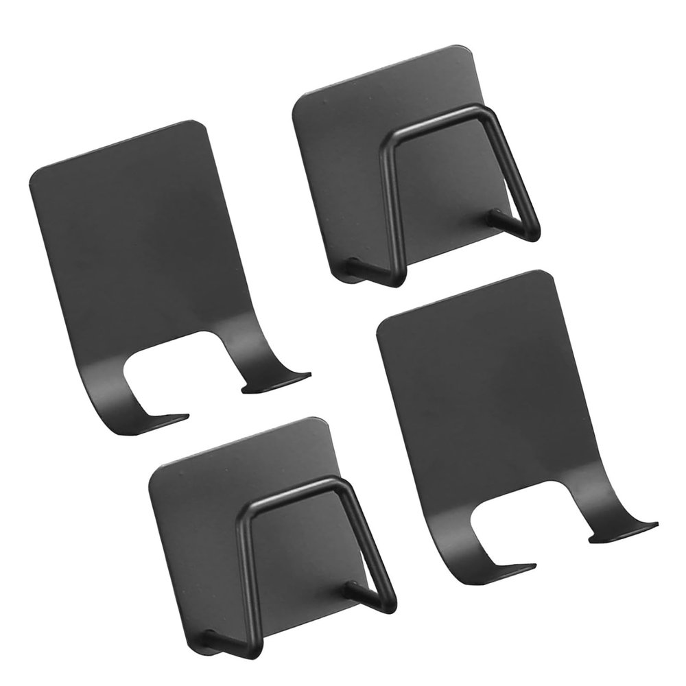 Stainless Steel Self-Adhesive Razor Holder Sponge Holder Multi-Purpose Hook for Door Wall Bathroom Kitchen Wear-Resistant Waterproof