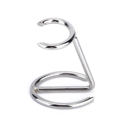 Shaving Brush Stand Stainless Steel Standard Size Fashionable Shaving Brush Stand Rust Protection Durable for the Salon for Daily Personal Shaving and Hairdressing Work