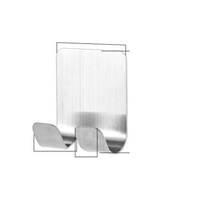 Razor Holder Shower Stainless Steel Razor Holder Shower Self-Adhesive Hooks No Drilling for Bathrooms Multifunctional Razor Holder Kitchen Bedroom