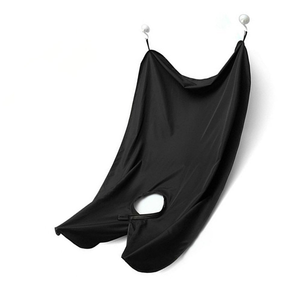 Beard Apron for Beard Design, Collecting Cloth for Hair, Beard Bib for Gift, Men's Beard Bib for Shaving, Black, Easy to Use