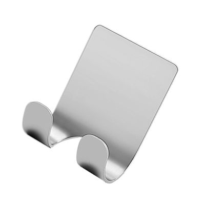 Self-Adhesive Razor Holder Multi-Purpose Self-Adhesive Stainless Steel Multi-Purpose Hook for Towel Shaver Kitchen and Bathroom